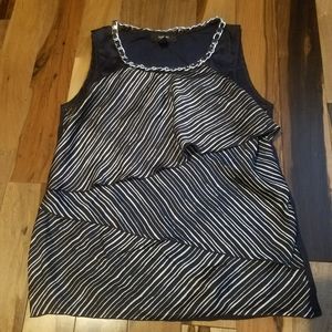 🌟Alfani Blue / White Sleeveless Top